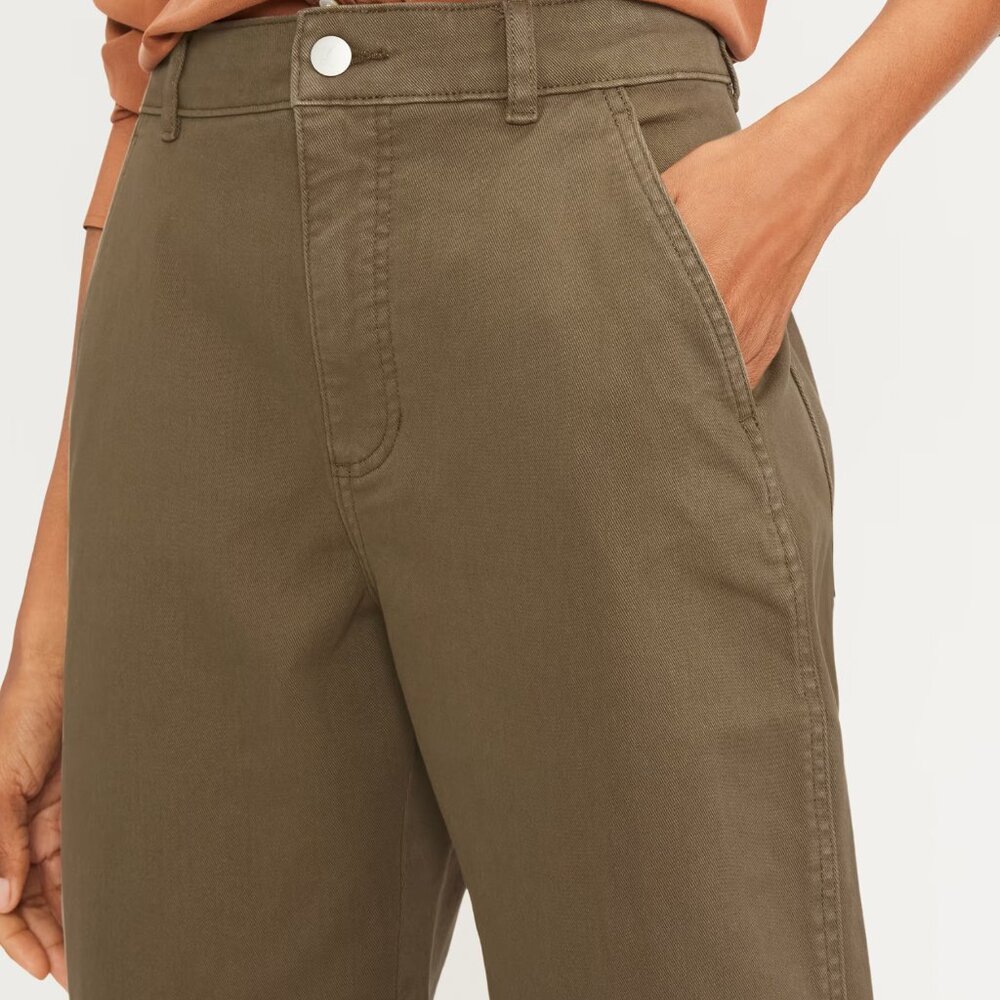 Everlane The Utility Barrel Pant | Size 4 Regular Dark Moss